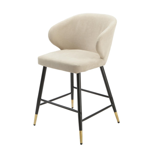 Native Home Lifestyle Manhattan Beige Kitchen Bar Stools (Set Of 2)